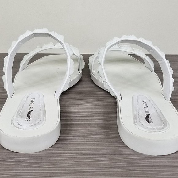 Stuart Weitzman The Rosita Jelly Slide Sandal, White, Womens Size 8 M - Picture 5 of 10